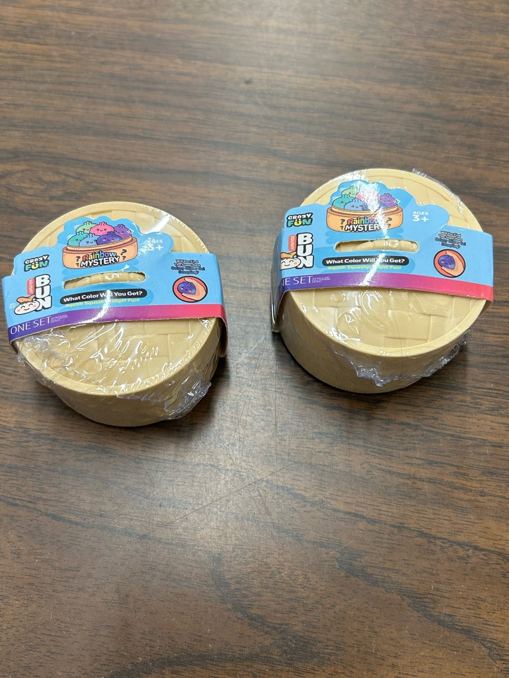 New 2 pack of Crazy Fun Squishy Bun Rainbow Mystery Mini Dumplings